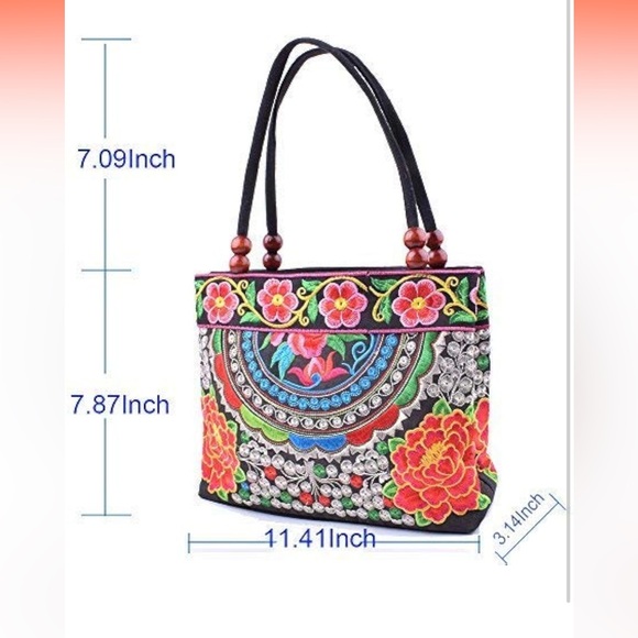 Small Embroidered Handbag - Picture 2 of 5